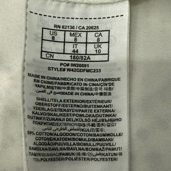 Guess White Lace Crochet Back Cut Out Criss Cross Alameda Mini Dress size 8 - Picture 7 of 12